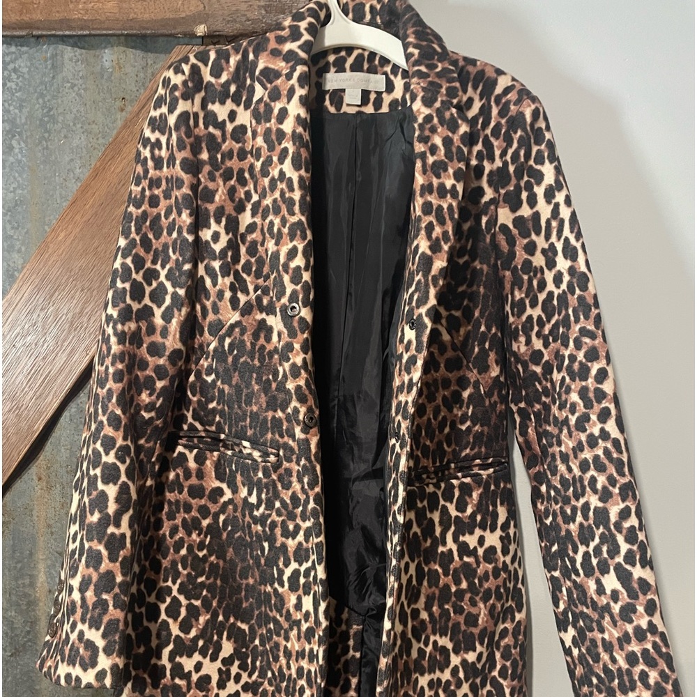 Women’s animal print pea coat!